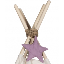 Namiot TIPI TEEPEE dla dzieci 3 poduszki przytulanki+GIRLANDA produkt PL